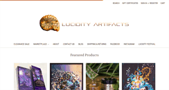 Desktop Screenshot of lucidityartifacts.com